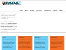 Tablet Screenshot of baseline-env.com